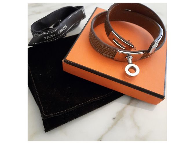Kelly Double Tour Bracciale Hermès - Modello Kelly doppio giro - Lucertola Beige - vista 6
