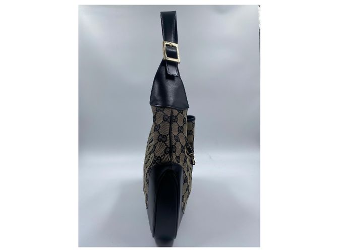 Jackie Gucci in tela nera - vista 3