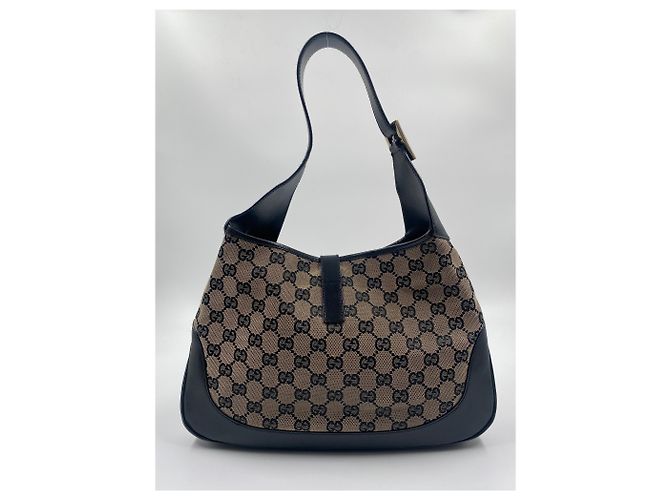 Jackie Gucci in tela nera - vista 4