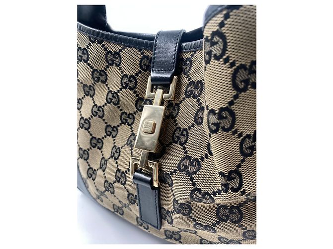 Jackie Gucci in tela nera - vista 8