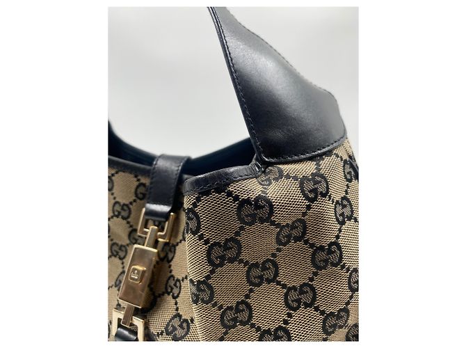 Jackie Gucci in tela nera - vista 9