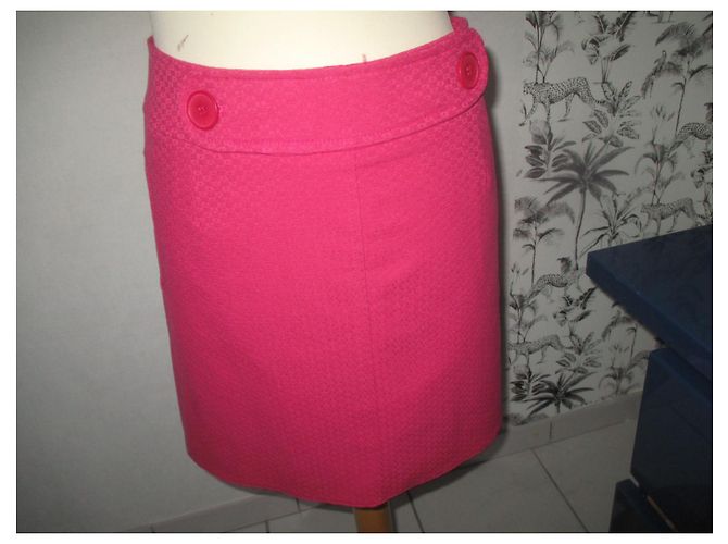 Autre Marque Saia Burton Fuchsia em Viscose Tamanho 42 Fuschia - vista 2