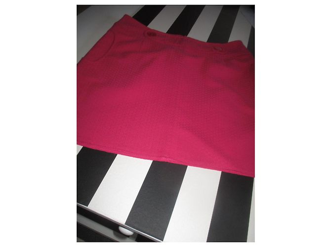Autre Marque Saia Burton Fuchsia em Viscose Tamanho 42 Fuschia - vista 3