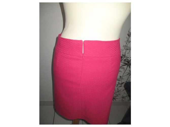 Autre Marque Saia Burton Fuchsia em Viscose Tamanho 42 Fuschia - vista 5
