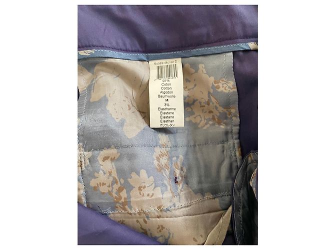 Kenzo Calça cintura alta cintura alta 38 algodão roxo e elastano - Ansicht 5