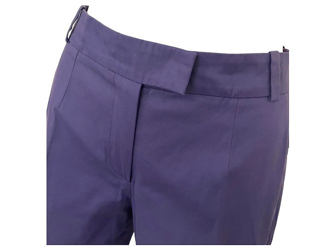 Kenzo Calça cintura alta cintura alta 38 algodão roxo e elastano - Ansicht 7