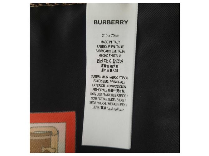 BURBERRY - Collezionista - Stola - 210X70 CENTIMETRO - 100% soie Multicolore - vista 4