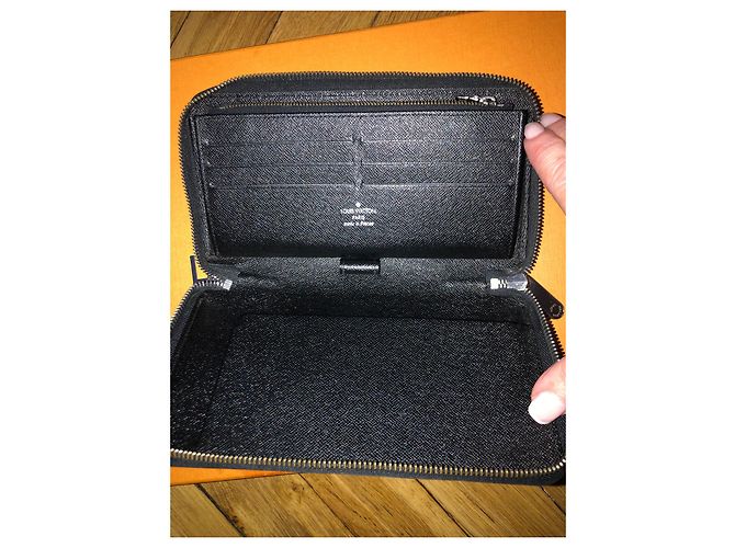 Louis Vuitton Zippy Organizer Geldbörse Schwarz Leder - Ansicht 2