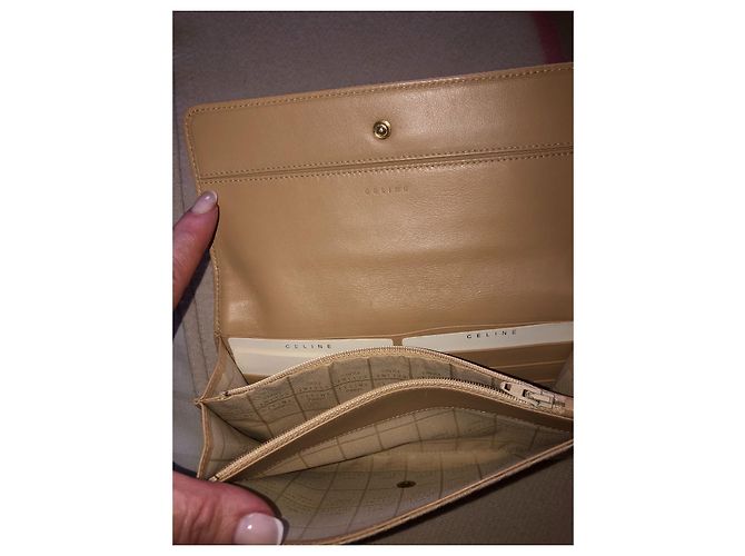 Céline Geldbörse Beige Stoff - Ansicht 2