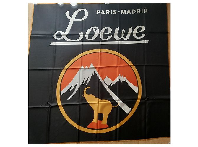 LOEWE PARIGI MADRID - 140X140 CENTIMETRO - 100% soie Nero - vista 2
