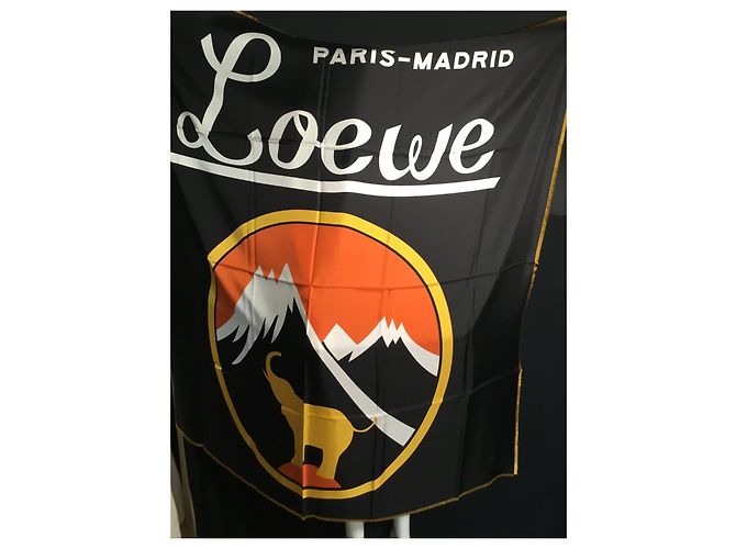LOEWE PARIGI MADRID - 140X140 CENTIMETRO - 100% soie Nero - vista 7