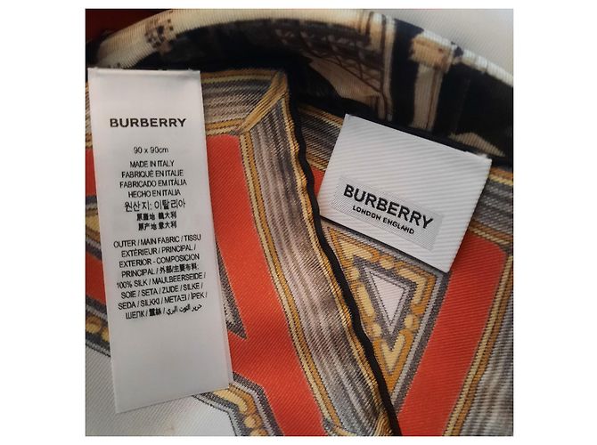 BURBERRY Collezione Archivi 90X90 CENTIMETRO - 100% soie Multicolore - vista 3