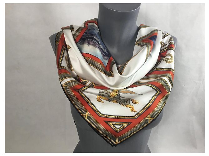 BURBERRY Collezione Archivi 90X90 CENTIMETRO - 100% soie Multicolore - vista 5