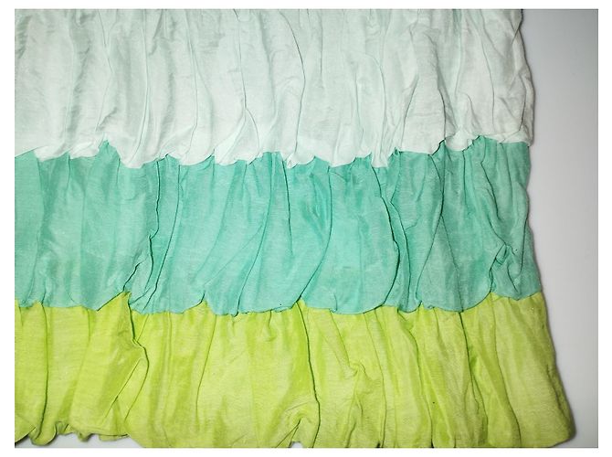 MANOUSH KLEID MINT MEDAILLON ROSE RELIEF RÜSCHEN T 38/40/42 Hellgrün - Ansicht 8