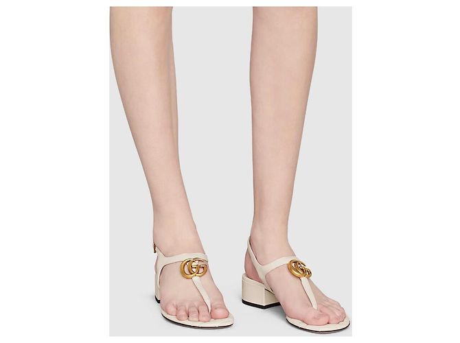 Marmont GUCCI MONOGRAM SANDALS - view 4