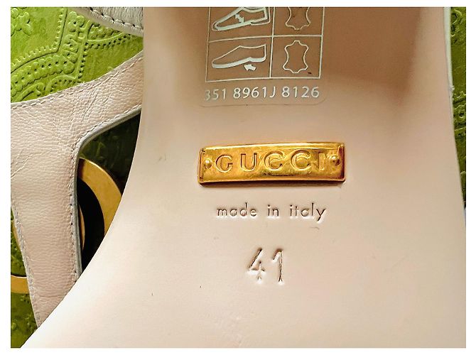 Marmont GUCCI MONOGRAM SANDALS - view 6