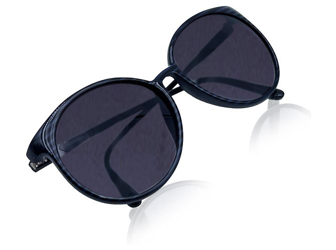 Carrera Occhiali da Sole Unisex Rotondi Vintage Neri Optyl Mint Mod 5354 58MM Nero - vista 3