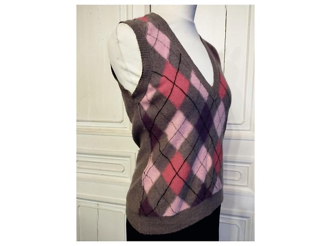 HUGO BOSS SWEATER TANK TOP LAMMWOLLE TM T36 /38 Haselnuss - Ansicht 13
