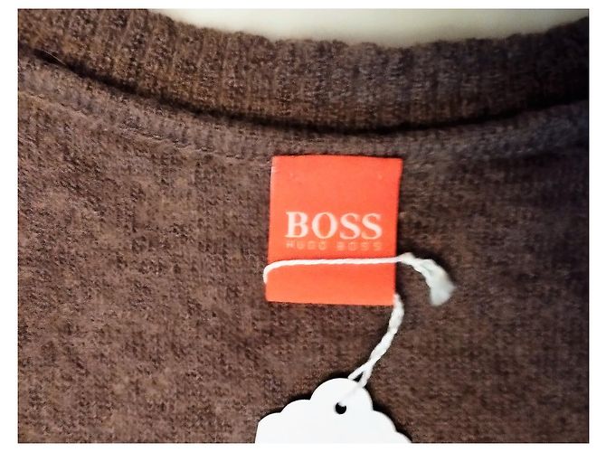HUGO BOSS SWEATER TANK TOP LAMMWOLLE TM T36 /38 Haselnuss - Ansicht 3
