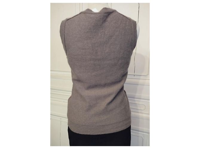 HUGO BOSS SWEATER TANK TOP LAMMWOLLE TM T36 /38 Haselnuss - Ansicht 4