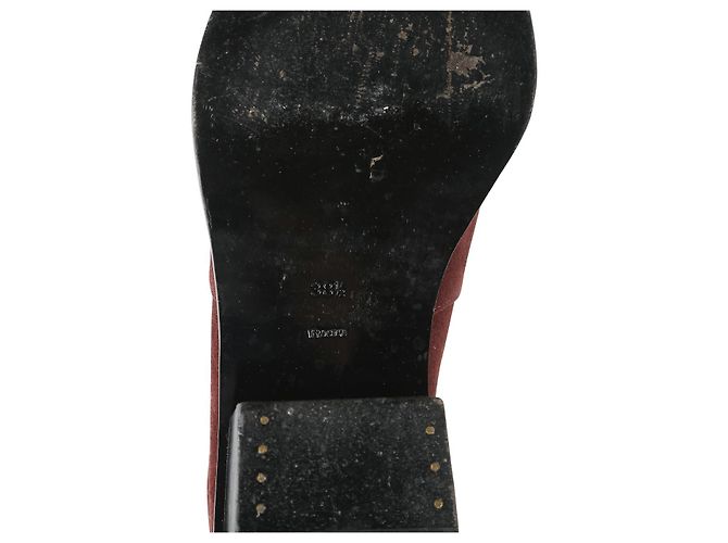 Alexander Wang Stivaletti Kori Cut-Out in pelle scamosciata bordeaux - vista 6