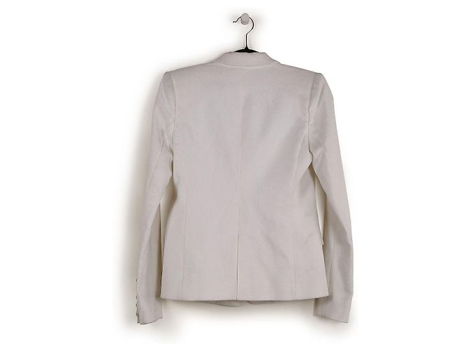Alexandre Vauthier Blazer aus weißer Baumwolle mit goldenen Knöpfen - Ansicht 2