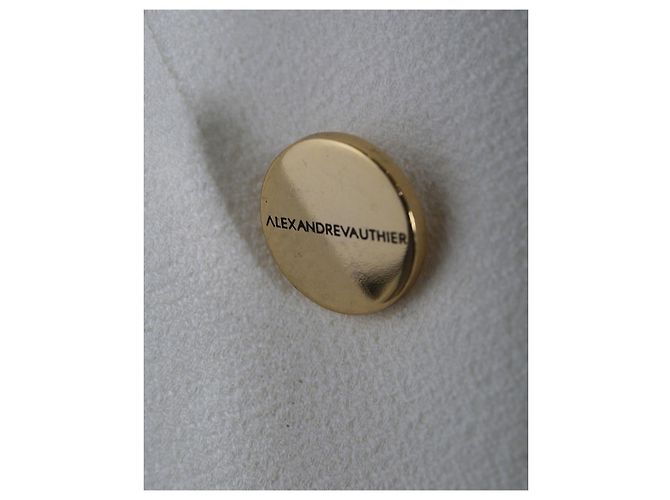 Alexandre Vauthier Blazer aus weißer Baumwolle mit goldenen Knöpfen - Ansicht 6