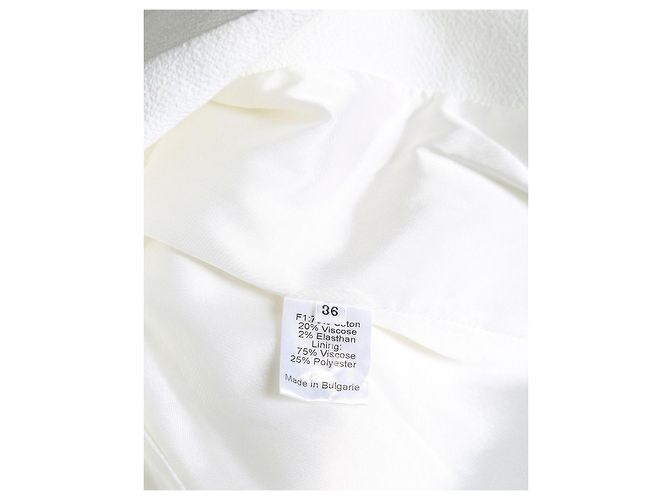Alexandre Vauthier Blazer aus weißer Baumwolle mit goldenen Knöpfen - Ansicht 8