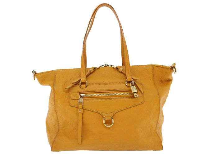 LOUIS VUITTON Monogram Empreinte Lumineuse Borsa a mano PM 2modo giallo M94324 35671 - vista 13