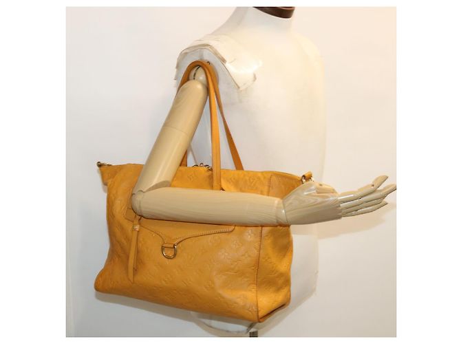 LOUIS VUITTON Monogram Empreinte Lumineuse Borsa a mano PM 2modo giallo M94324 35671 - vista 29