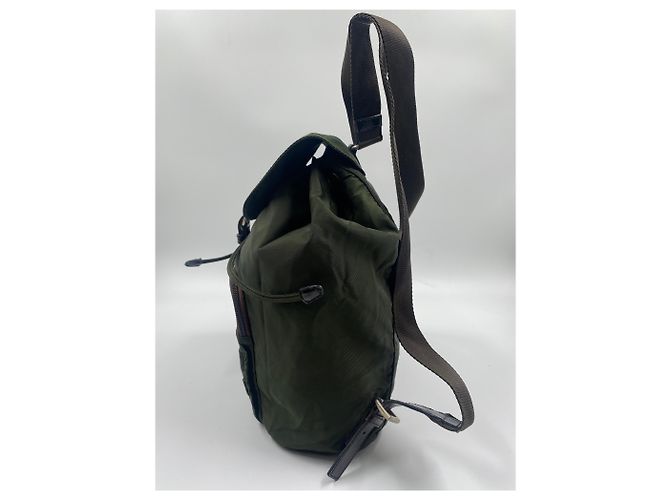 Mochila Prada de nailon verde - vista 2