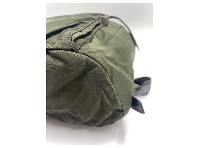 Mochila Prada de nailon verde - vista 7