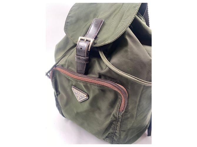 Mochila Prada de nailon verde - vista 8