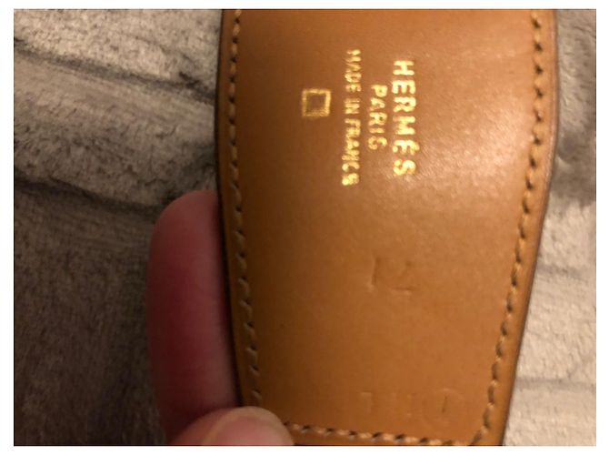 Constance Hermès Gürtel aus Krokodilleder Schokolade - Ansicht 6