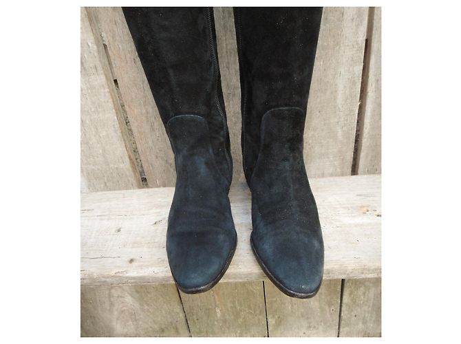 alte Balenciaga-Stiefel p 37 Schwarz - Ansicht 3