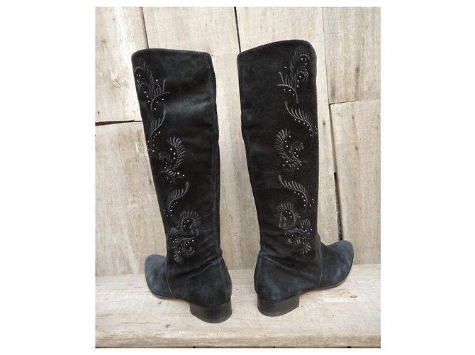 alte Balenciaga-Stiefel p 37 Schwarz - Ansicht 5