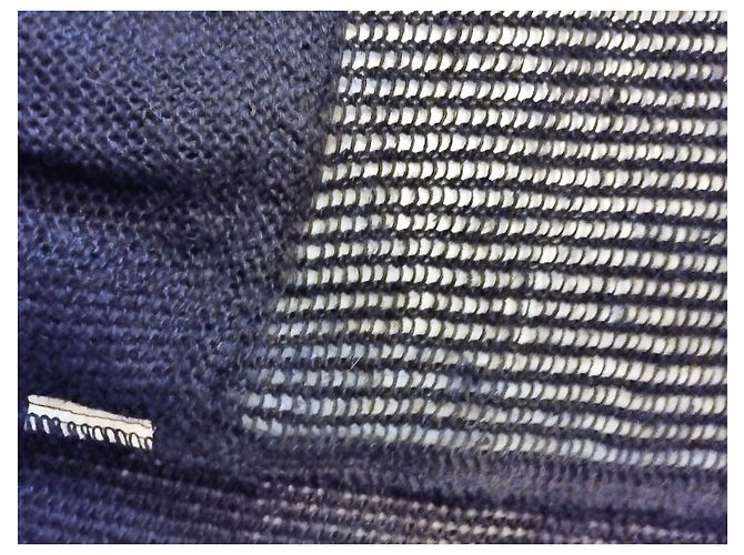 Jc De Castelbajac CASTELBAJAC POUR ICEBERG PULLOVER SURTOP WESTE WOLLE MESH LEDER EFFEKTE T 40 Schwarz - Ansicht 14