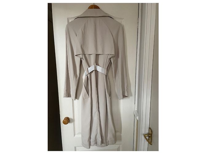 Gabardina Tara Jarmon Beige de Triacetato - vista 11