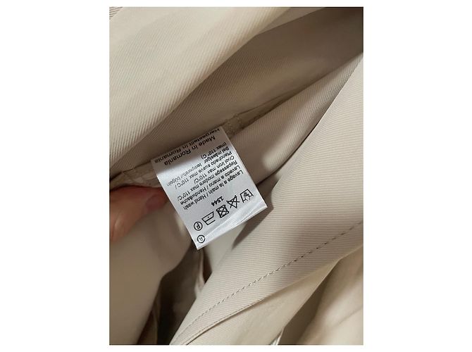 Gabardina Tara Jarmon Beige de Triacetato - vista 13