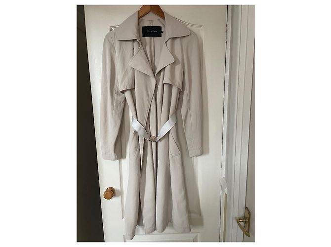 Gabardina Tara Jarmon Beige de Triacetato - vista 3