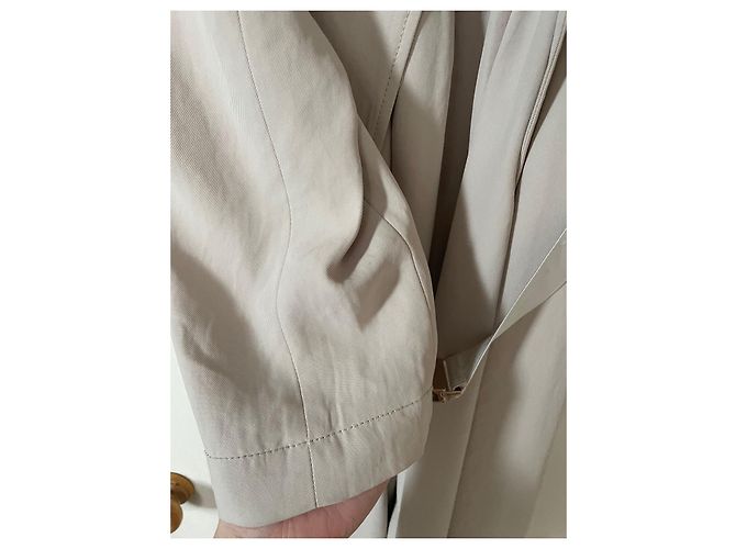Gabardina Tara Jarmon Beige de Triacetato - vista 7