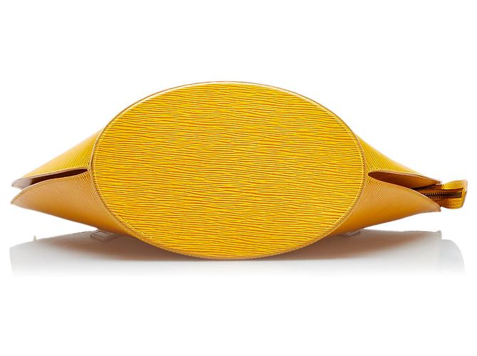Cinturino lungo Louis Vuitton giallo Epi Saint Jacques PM - vista 4