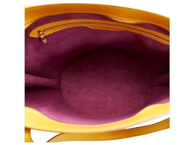 Cinturino lungo Louis Vuitton giallo Epi Saint Jacques PM - vista 5