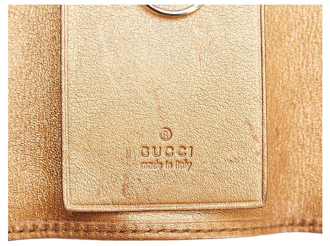 Gucci Brown GG Leinwand Schlüsselhalter Braun Beige - vista 6