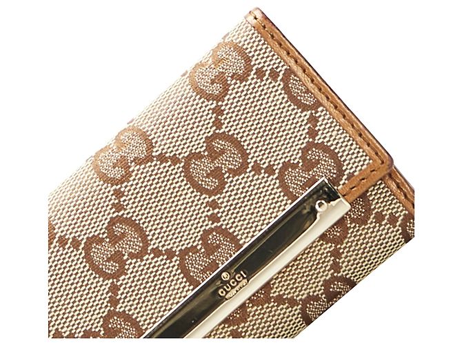 Gucci Brown GG Leinwand Schlüsselhalter Braun Beige - vista 9