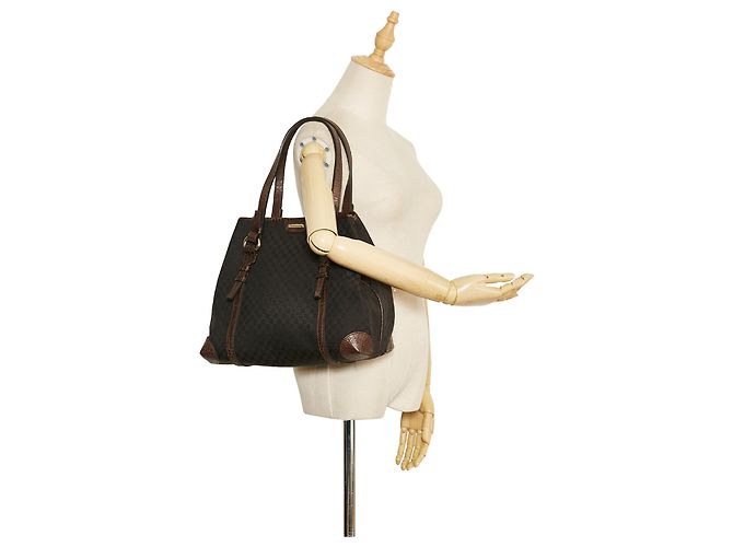 Céline Celine schwarze Makadam-Tasche - Ansicht 9