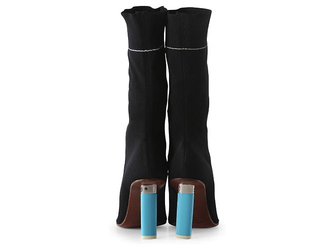 Vêtements Vetements Blue Lighter Heel Sock Boots - view 4