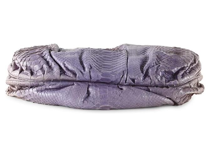Zagliani Flieder Python Puffy Hobo Bag Lila - Ansicht 5