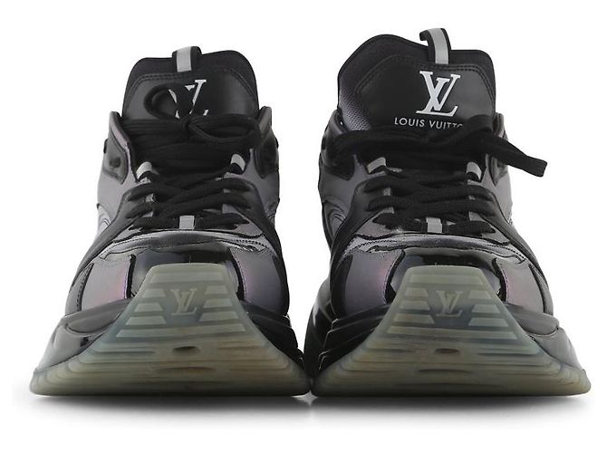 Sneakers Run Away Pulse di Louis Vuitton Grigio - vista 3