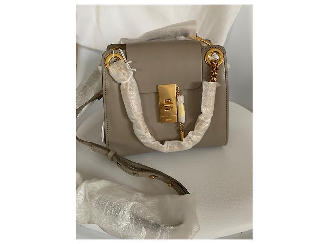 Chloé Annie mini borsa a tracolla grigia in pelle Grigio - vista 2